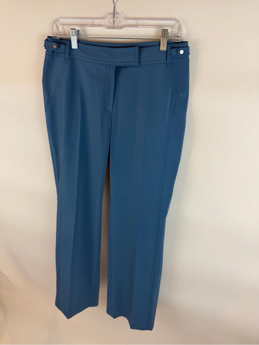 She’s Miss Blue Tailored Straight Leg Trousers Pants Size 66 - Picture 4 of 8